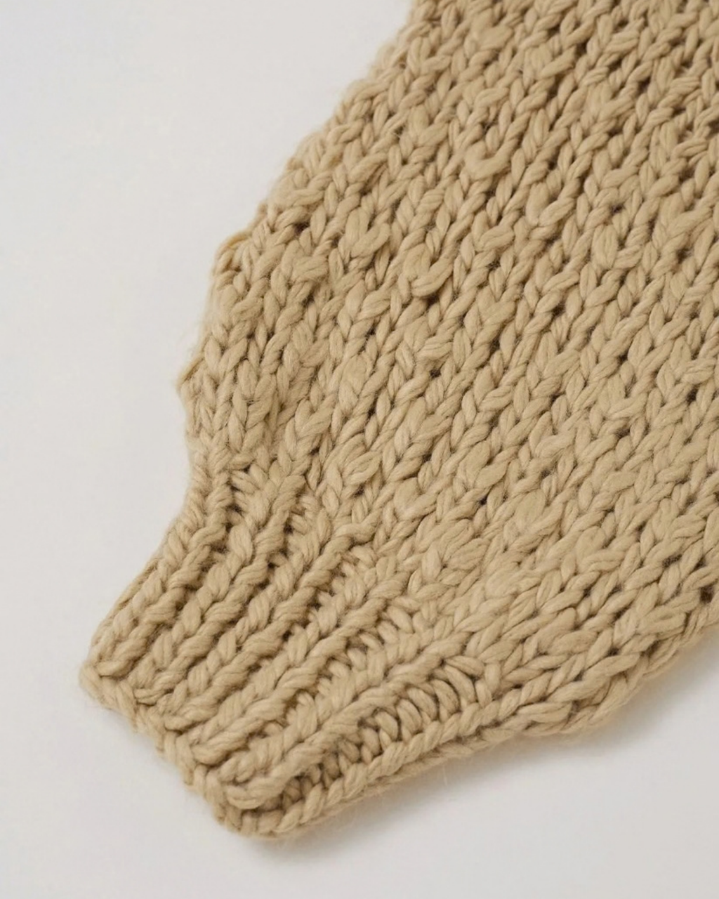 Women's Sand Beige Textured Crochet Cardigan with Pockets